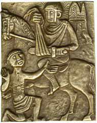 Egino Weinert: Bronzepatronal Martin - mittlere Gre. 