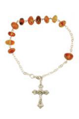Rosenkranz-Armband -  Bernstein. 
