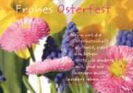 Briefkarte Ostern: Frohes Osterfest. 