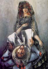 Sieger Kder: Don Quijote und Dulcinea. 