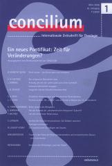 Concilium Internationale Zeitschrift fr Theologie. Theologie Thema: Ein neues Pontifikat: Zeit fr Vernderungen?