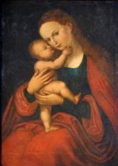 Verteilbildchen Passauer Gnadenbild (nach Lukas Cranach). 