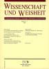 Produktbild: Wissenschaft und Weisheit  - Band 61 / 2 (1998)
