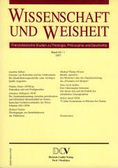 Produktbild: Wissenschaft und Weisheit  - Band 60 / 1 (1997)