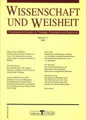Wissenschaft und Weisheit - Band 65 / 2 (2002)